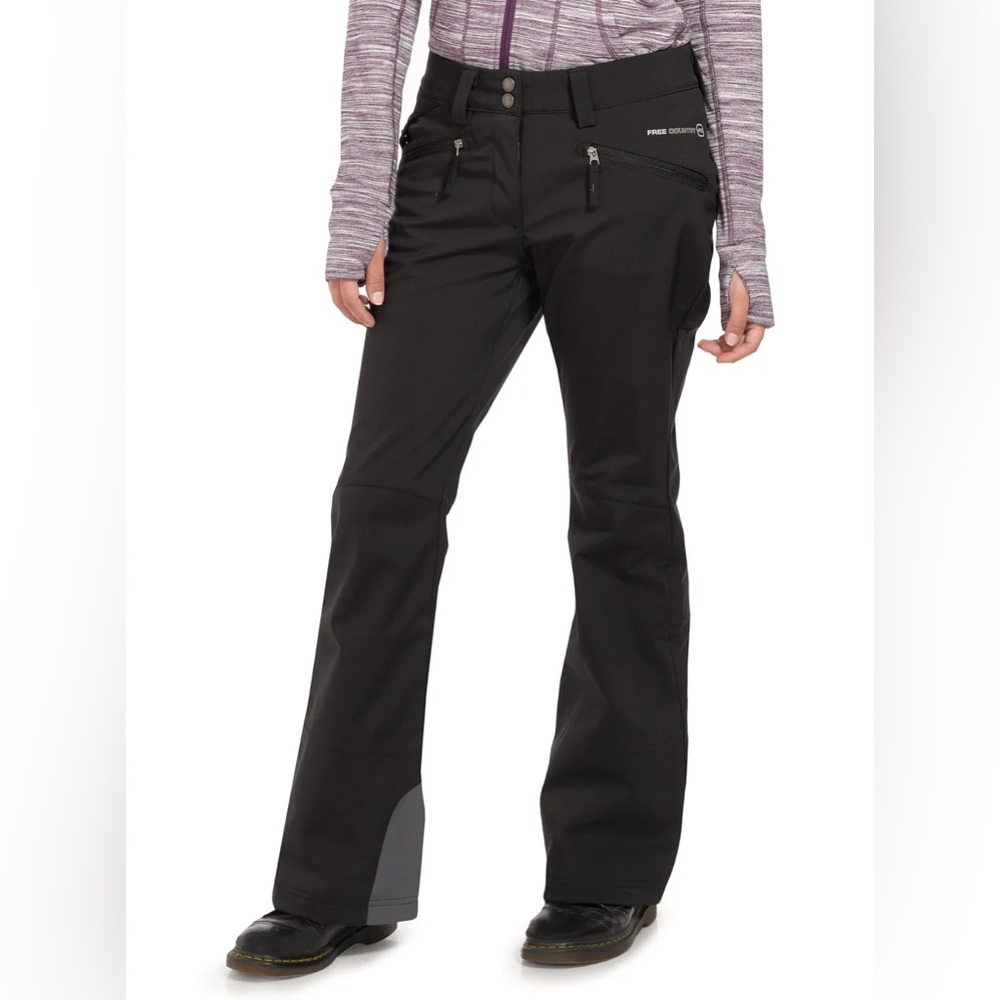 Free Country Swift Women’s Softshell Ski Pants Snow Pants | Medium | Black